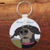 Porte-clés Porte - clé approuvé par Dachshund (Recto)