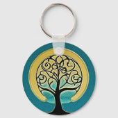 Porte-clés Porte - clé Aqua Tree of Life (Verso)