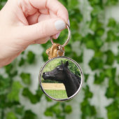 Porte-clés Porte - clé Arabe noir de cheval (Main)