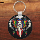 Porte-clés porte - clé "Arc en ciel des os" (Recto)