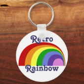 Porte-clés Porte - clé arc-en-ciel rétro (Recto)