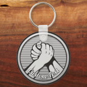 Porte-clés Porte - clé Argent de lutte contre les bras (Recto)