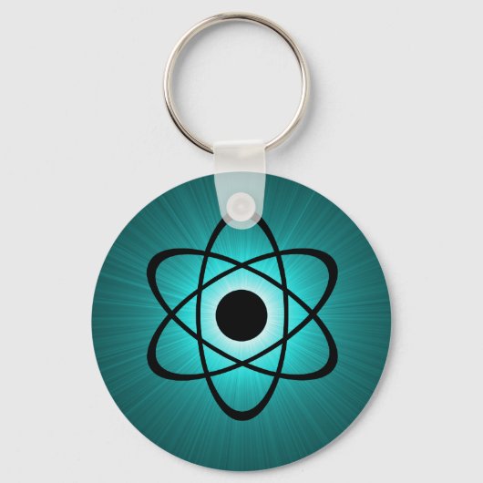 Porte-clés Porte - clé atomique Nerdy, Turquoise (Recto)