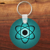 Porte-clés Porte - clé atomique Nerdy, Turquoise (Recto)