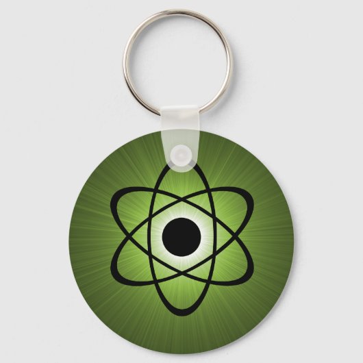Porte-clés Porte - clé atomique Nerdy, vert (Recto)