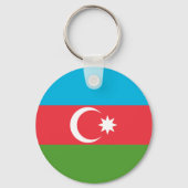 Porte-clés Porte - clé au drapeau de l'Azerbaïdjan (Verso)