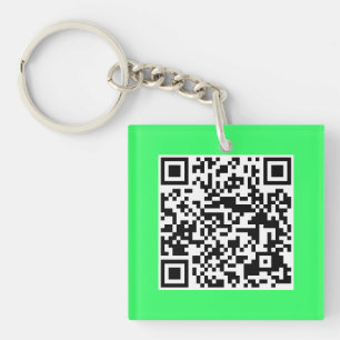Porte-clés Porte - clé au néon de coutume de CODE du vert Q