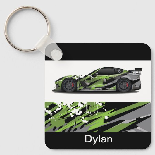 Porte-clés Porte - clé automatique de nom personnalisé (Recto)