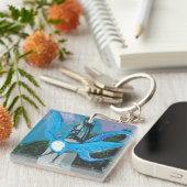Porte-clés Porte - clé aux oiseaux bleus (Devant Droit)