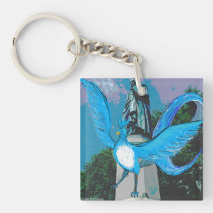 Porte-clés Porte - clé aux oiseaux bleus