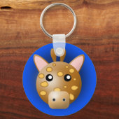 Porte-clés porte - clé avec animal : girafe (Recto)