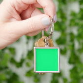 Porte-clés Porte - clé avec Arrière - plan vert brillant (main)