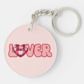 Porte-clés Porte - clé avec Coeur et Amour Design (Dos)