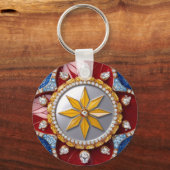 Porte-clés Porte - clé avec design de couleurs colombiennes (Verso)