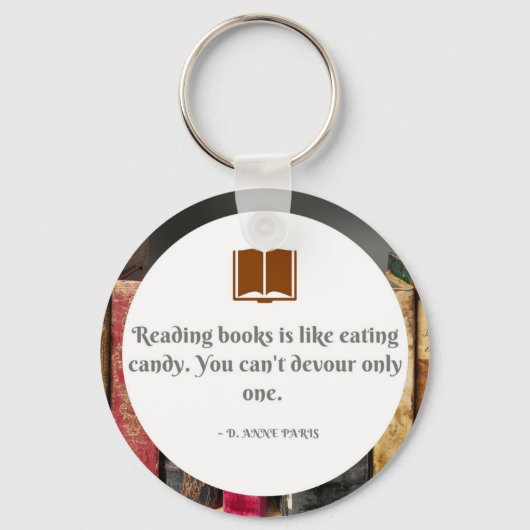 Porte-clés Porte - clé avec devis de livre (Recto)