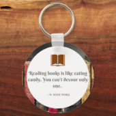 Porte-clés Porte - clé avec devis de livre (Recto)