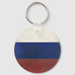 Porte-clés Porte - clé avec Dirty Vintage Drapeau de Russie