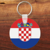 Porte-clés Porte - clé avec drapeau de Croatie (Recto)