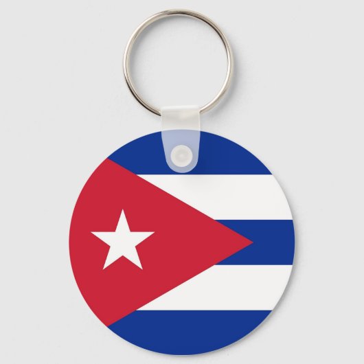 Porte-clés Porte - clé avec Drapeau de Cuba (Recto)