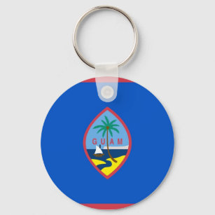 Porte-clés Porte - clé avec drapeau de Guam