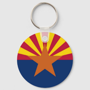 Porte-clés Porte - clé avec drapeau de l'État d'Arizona