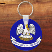 Porte-clés Porte - clé avec drapeau de l'État de Louisiane (Recto)