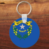 Porte-clés Porte - clé avec drapeau de l'État de Neavada (Recto)