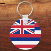 Porte-clés Porte - clé avec drapeau de l'État d'Hawaï (Recto)