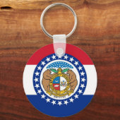 Porte-clés Porte - clé avec drapeau de l'État du Missouri (Recto)