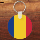 Porte-clés Porte - clé avec drapeau de Roumanie (Recto)