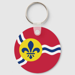 Porte-clés Porte - clé avec drapeau de Saint-Louis, Missouri