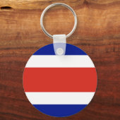 Porte-clés Porte - clé avec drapeau du Costa Rica (Recto)