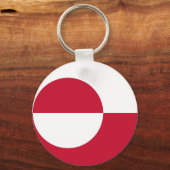 Porte-clés Porte - clé avec drapeau du Groenland (Verso)