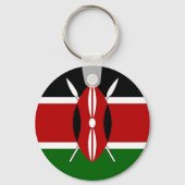 Porte-clés Porte - clé avec drapeau du Kenya (Verso)