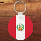 Porte-clés Porte - clé avec Drapeau du Pérou (Recto)