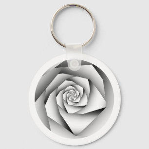 Porte-clés Porte - clé Avec Fleur En Argent Géométrique