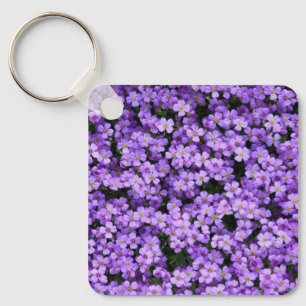 Porte-clés Porte - clé avec Fleurs violettes - Printemps