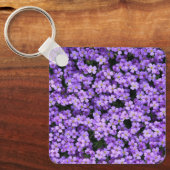 Porte-clés Porte - clé avec Fleurs violettes - Printemps (Recto)