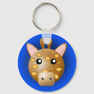 Porte-clés porte - clé avec l'animal : girafe