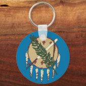 Porte-clés Porte - clé avec le drapeau de l'État de l'Oklahom (Recto)