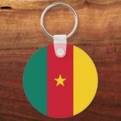 Porte-clés Porte - clé avec le drapeau du Cameroun (Recto)