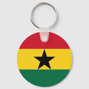 Porte-clés Porte - clé avec le drapeau du Ghana