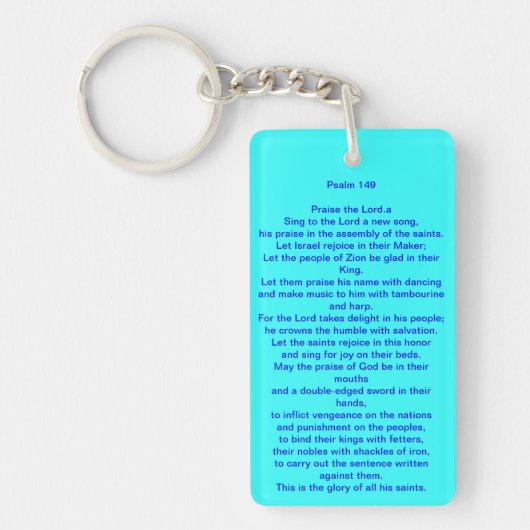 Porte-clés Porte - clé avec le psaume célèbre de danse (Devant)