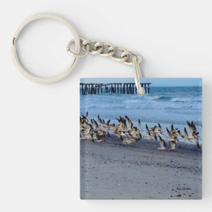 Porte-clés Porte - clé avec l'image des oiseaux, écumoires