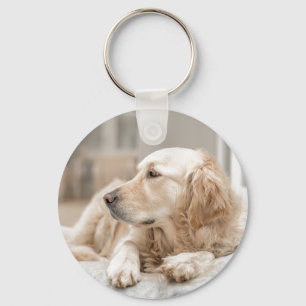 Porte-clés Porte - clé avec l'image du golden retriever