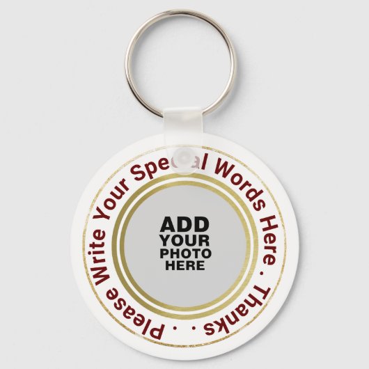 Porte-clés porte - clé avec photo (Recto)