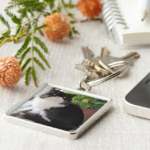 Porte-clés Porte - clé avec un chat là-dessus (Côté)