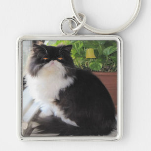 Porte-clés Porte - clé avec un chat là-dessus