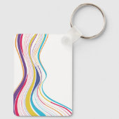 Porte-clés Porte - clé avec une fille heureuse et une vraie f (Verso)