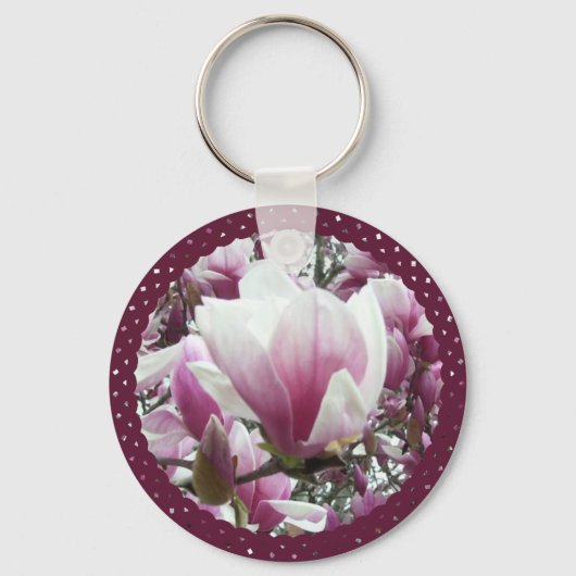 Porte-clés Porte - clé - Basic - Saucer Magnolia (Recto)